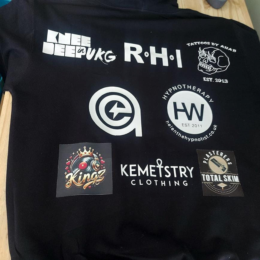Jamie's shirt complete with HW Hypnotherapy Logo